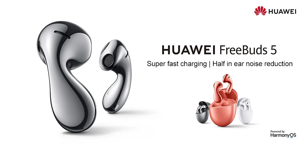 Huawei FreeBuds 5 TWS Wireless Bluetooth 5.2 Earphones | Hi-Fi LDAC Headset with Active Noise Reduction & IP54 Rating