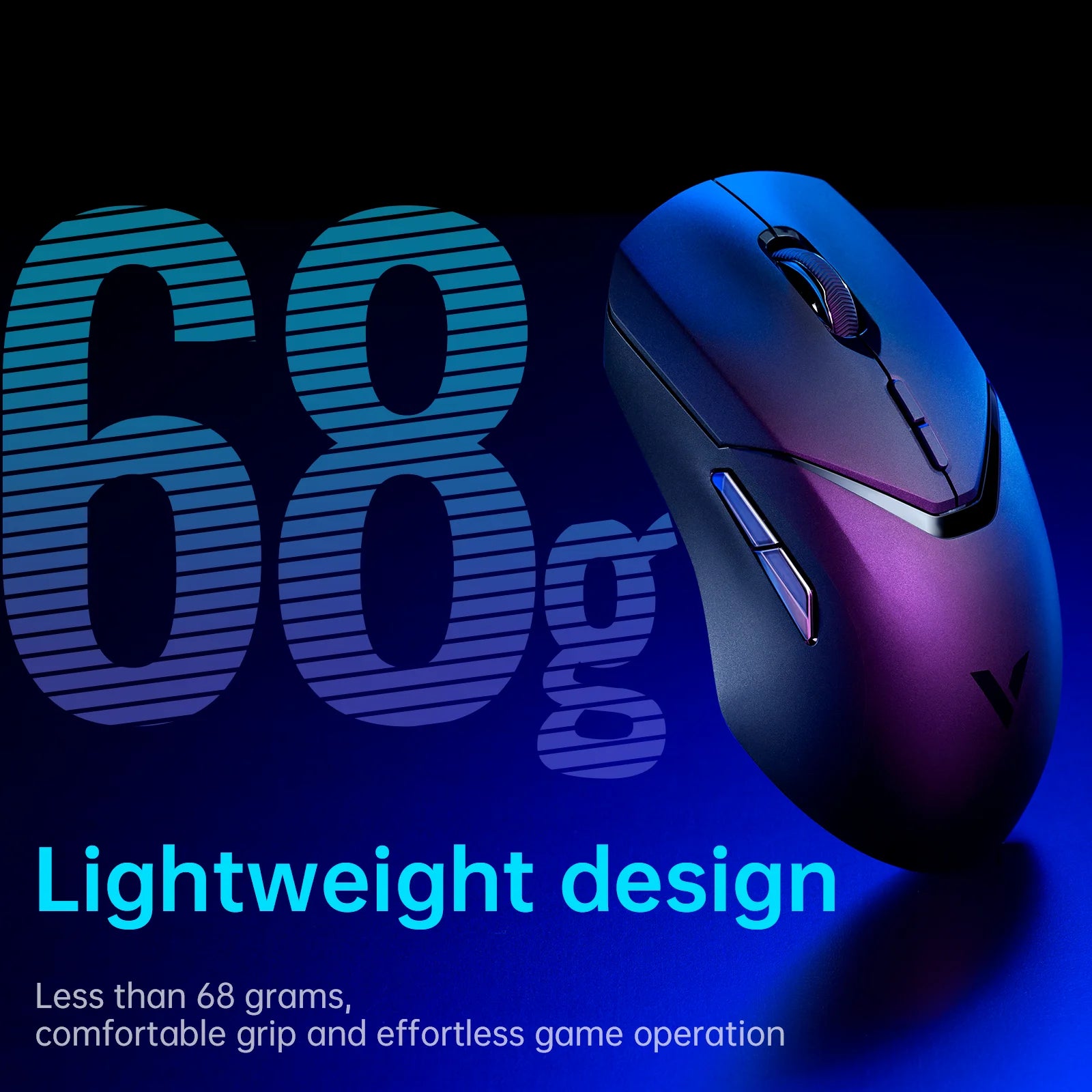 Rapoo VT9 PRO Wireless Gaming Mouse – PAW3398 Sensor, 26,000 DPI, 68g Lightweight, Wired & Wireless, 160H Long Battery Life