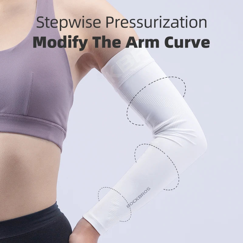 ROCKBROS Ice Silk Gaming Arm Sleeves – Breathable Cooling Arm Cover, Lightweight, Sweat Control for PC & Console Gamers