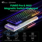 Akko MonsGeek FUN68 / FUN60 PRO & MAX HE Magnetic Keyboards – 60% / 65%, Rapid Trigger, 8K, Custom Esports Gaming Keyboard