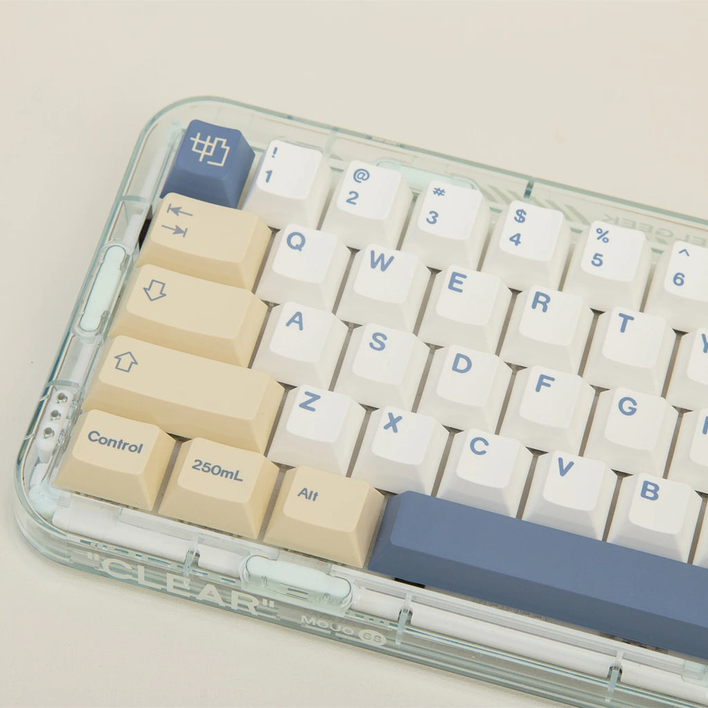 MOG Soy Milk Keycaps – XDA / Cherry / OEM Profiles, PBT, for Cherry MX Switch Gaming Mechanical Keyboard 68 / 75 / 82 / 98 / 104 Layouts