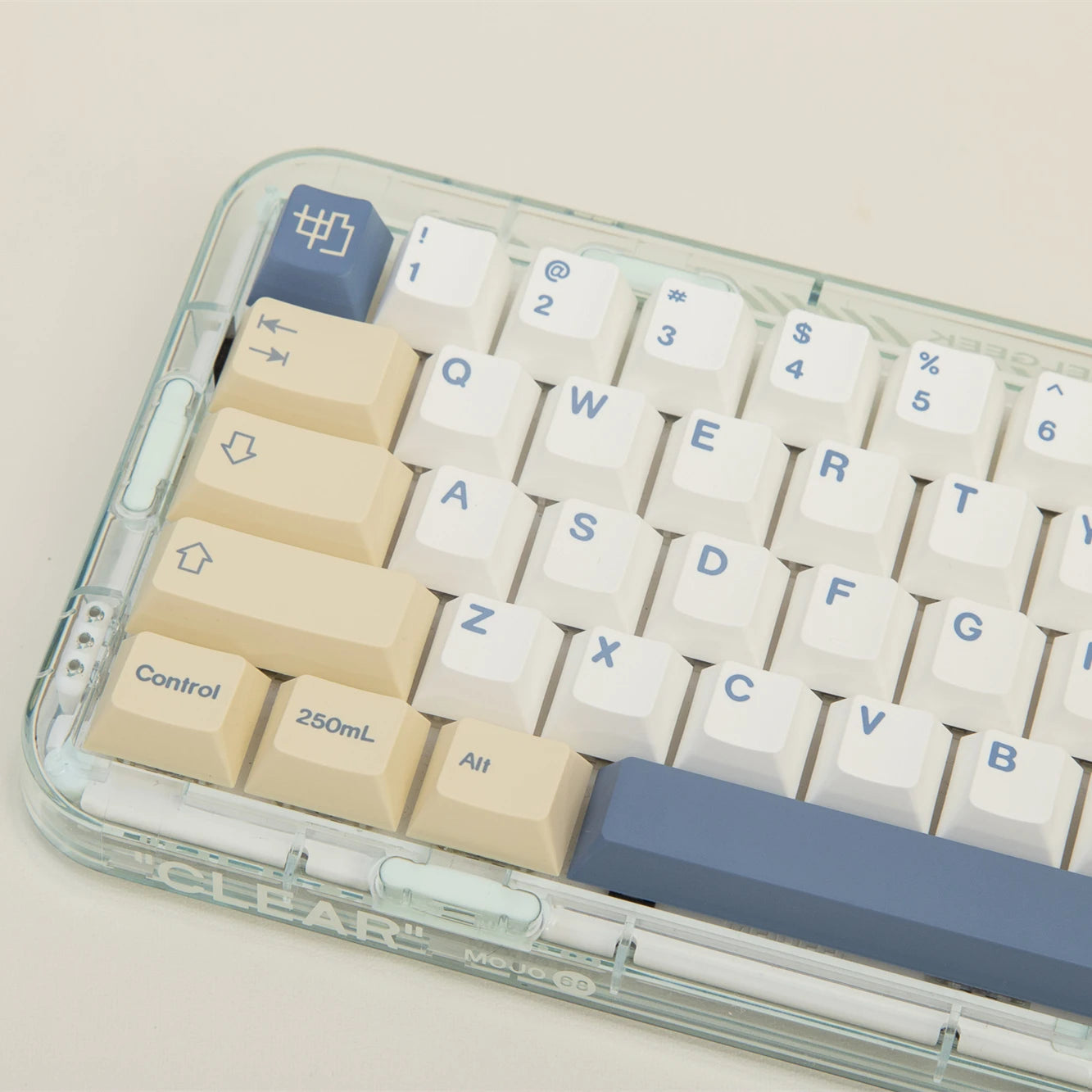 MOG Soy Milk Keycaps – XDA / Cherry / OEM Profiles, PBT, for Cherry MX Switch Gaming Mechanical Keyboard 68 / 75 / 82 / 98 / 104 Layouts