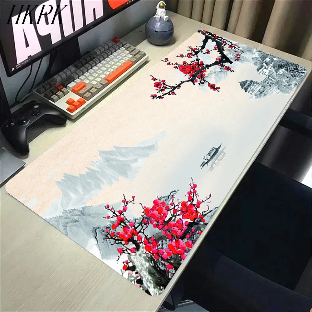 XXL Mouse Pad Gaming Sakura Japanese Cherry Blossom XL Home New HD Mousepad Non-Slip Office Carpet Laptop Mice Mat Keyboard Pads
