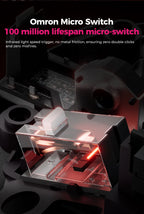 DAREU Wireless Gaming Mouse – 8KHz Polling Rate, AIM-750 (PAW3950) Sensor, 30,000 DPI, Tri-Mode Connection, 60g Lightweight, with Charging Base