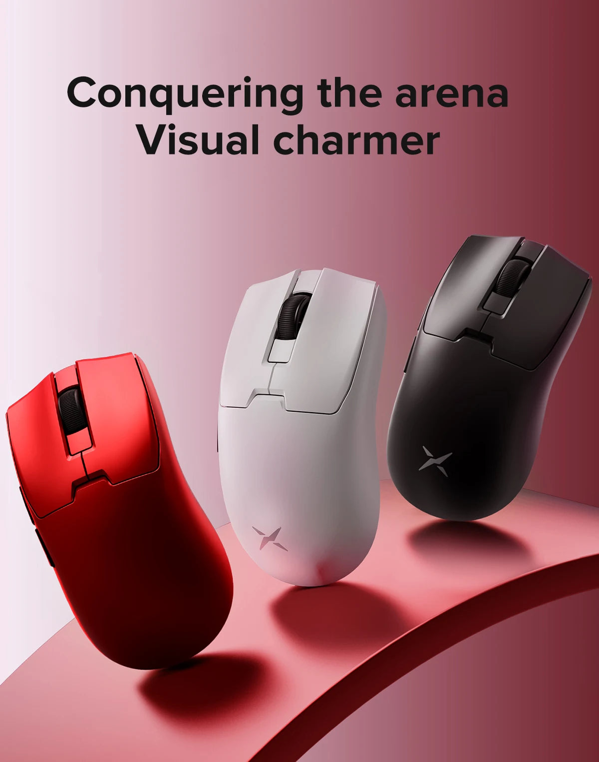 Delux M800 Mini Wireless Gaming Mouse – 46g Ultralight, 2.4G Wireless, RGB, Honeycomb Design, PAW3395/PAW3311, 1KHz Polling, for Small–Medium Hands