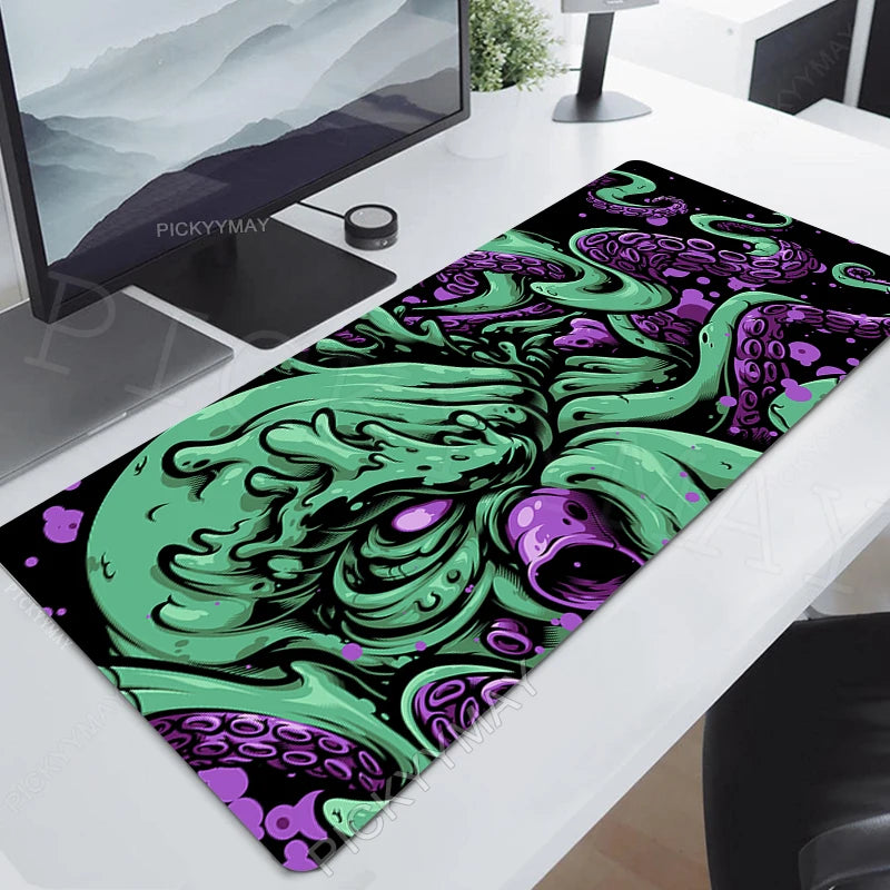 Octopus Locking Edge Mouse Mats Large Natural Rubber Mouse Pad Gaming Mousepads Gamer Mousepad Desk Pads Keyboard Mat 900x400