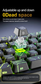 ATTACK SHARK X68HE Magnetic Mechanical Keyboard – Red Switch, Wired, 0.01mm Rapid Trigger, 8000Hz, SOCD/RS, 0.125ms, 128K Rate