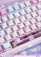 Anime NEEDY Girl Overdose Keycaps – Cute PBT + PC Translucent, Cherry Profile, Custom Keycaps for Mechanical Keyboard Gaming Gifts