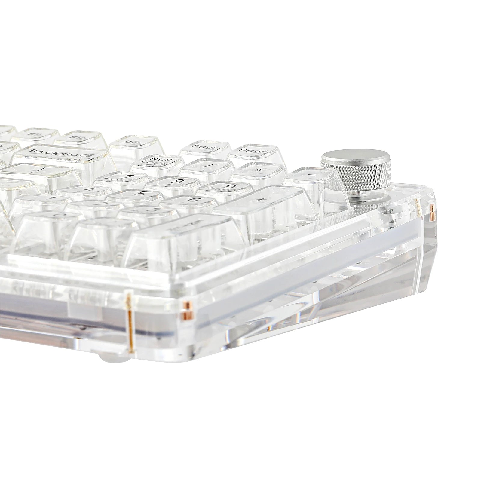 KiiBOOM Phantom 98 Mechanical Keyboard – 98 Keys, Hot-Swappable, Wired / Bluetooth 5.0 / 2.4GHz Wireless, Acrylic Case, Gasket Mount