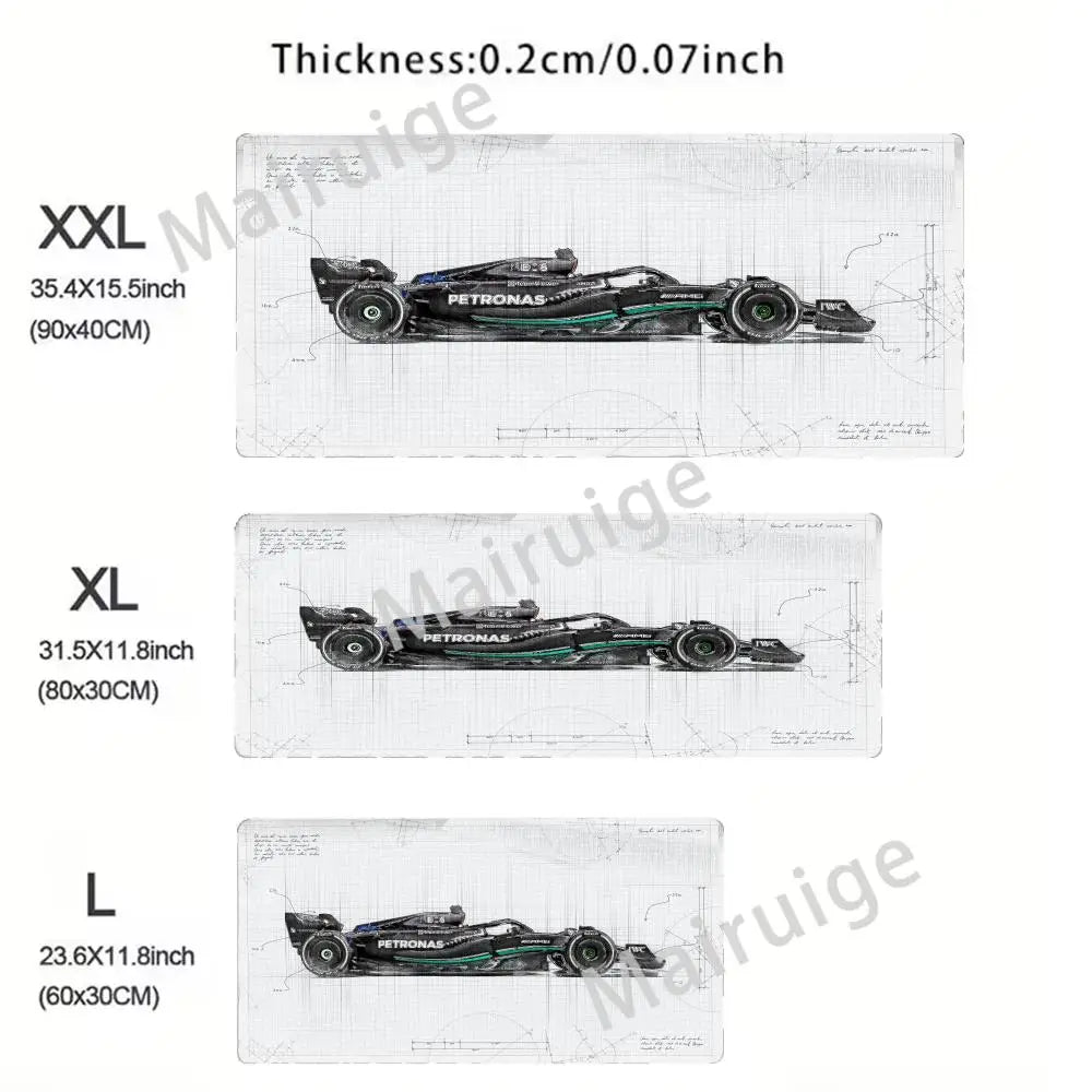 Hot-selling F1 Racing Red Mouse Pad Large Computer Office Game Table Mats XXL Rubber HD Gaming Keyboard Mousepads Long Desk Mat