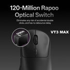 Rapoo VT3Pro GEN-1 Wireless Gaming Mouse – 59g Lightweight, 8KHz Polling Rate, 26,000 DPI, 9 Programmable Buttons