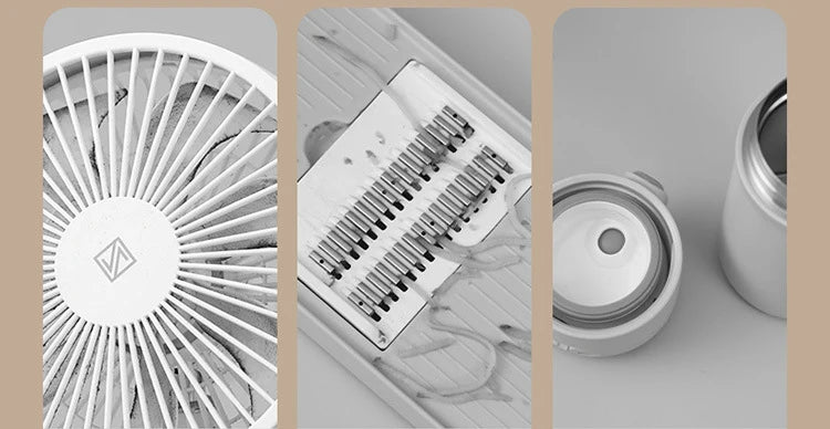 Keyboard Cup Lid Cleaning Brush Kit with Soft Brush and Multi-Function Tools Cleaner Keycap