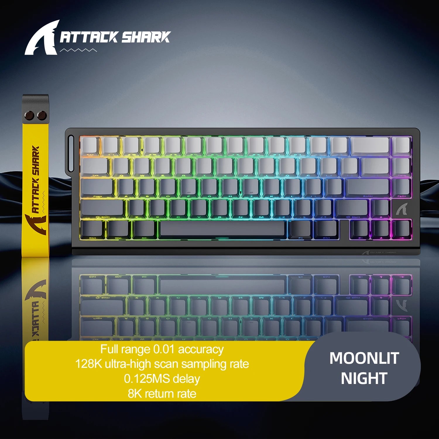 Magnetic Switch Gaming Keyboard – Attack Shark X68HE / FreeWolf F68 / F68 Pro, 8K Wired / 1K Wireless, RGB, Rapid Trigger, Hall Effect