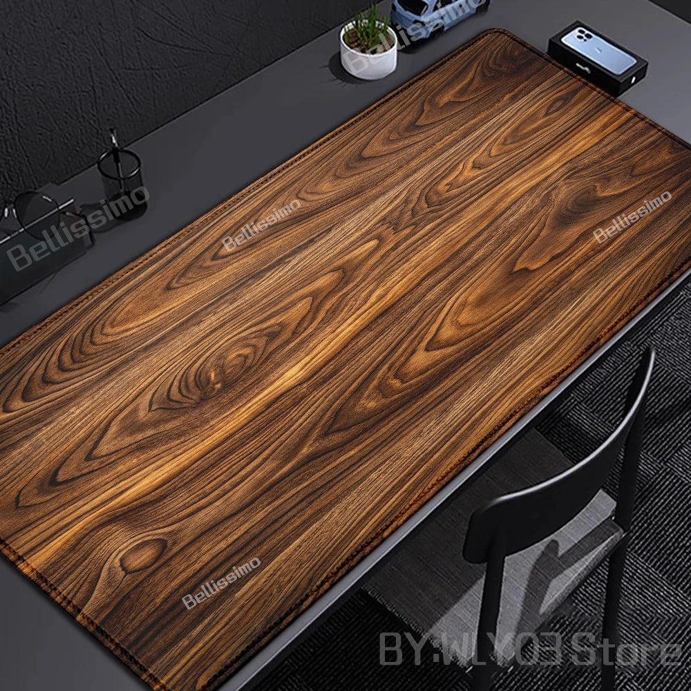 Wood Grain Textures Mouse Pad HD Large Gamer Computer Desk Mats Mousepad Mouse Mat Carpet Laptop Anti-slip Minimalism Table Mat
