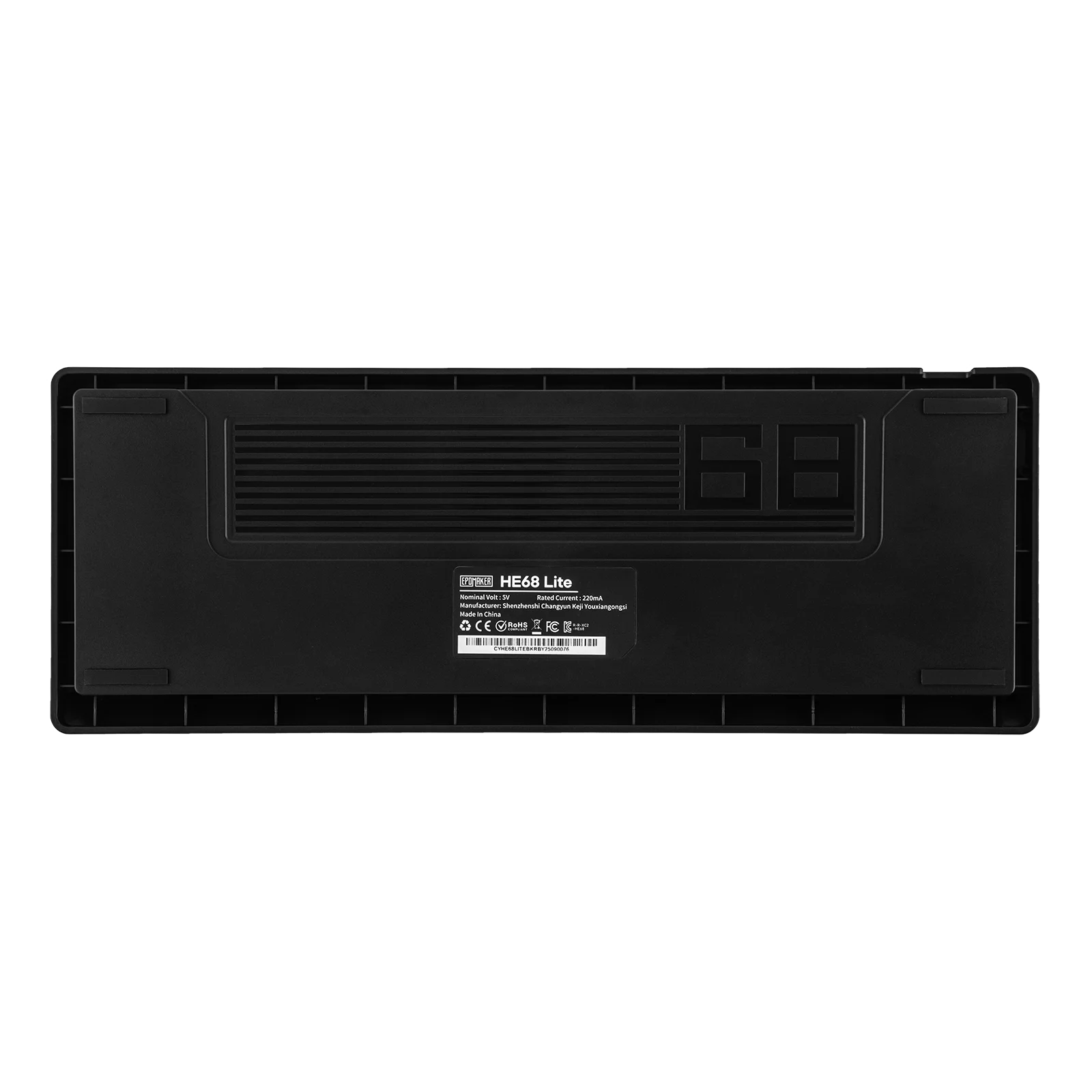 EPOMAKER HE68 Lite Mechanical Keyboard – 65% ANSI US Layout, Tray-Mounted, Wired Hall Effect Magnetic Switch, DKS SOCD, RGB Backlight