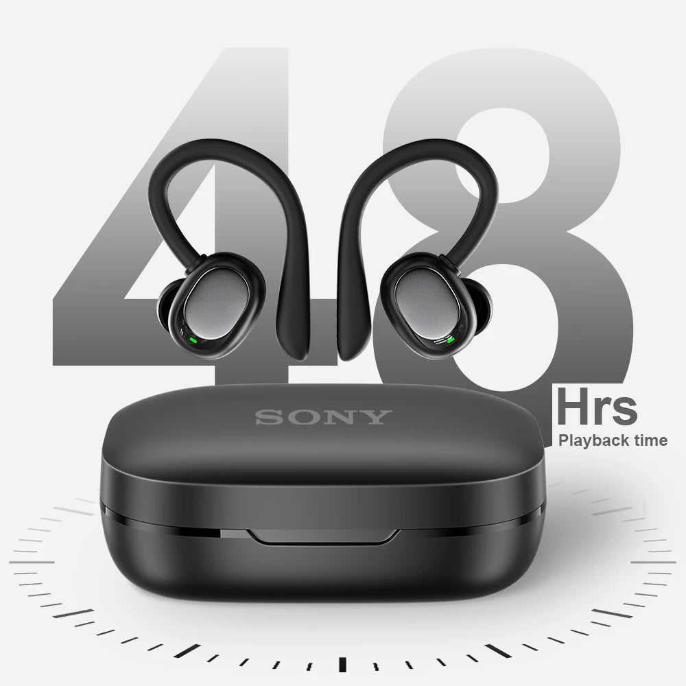 Original Sony SP180 True Wireless Bluetooth Ear-Hook Headphones | Hi-Fi Sports Music Headset with Microphone