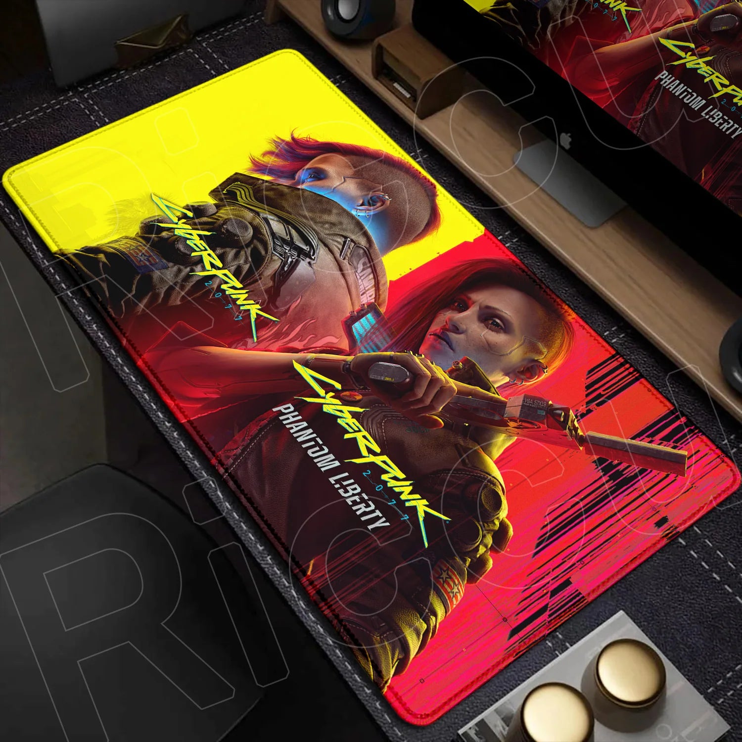 900x400mm HD Print Anime C-Cyberpunks Style Keyboard Mousepad XXL Large Computer Gamer Stitch Edge Rubber Non-slip Base Desk Mat