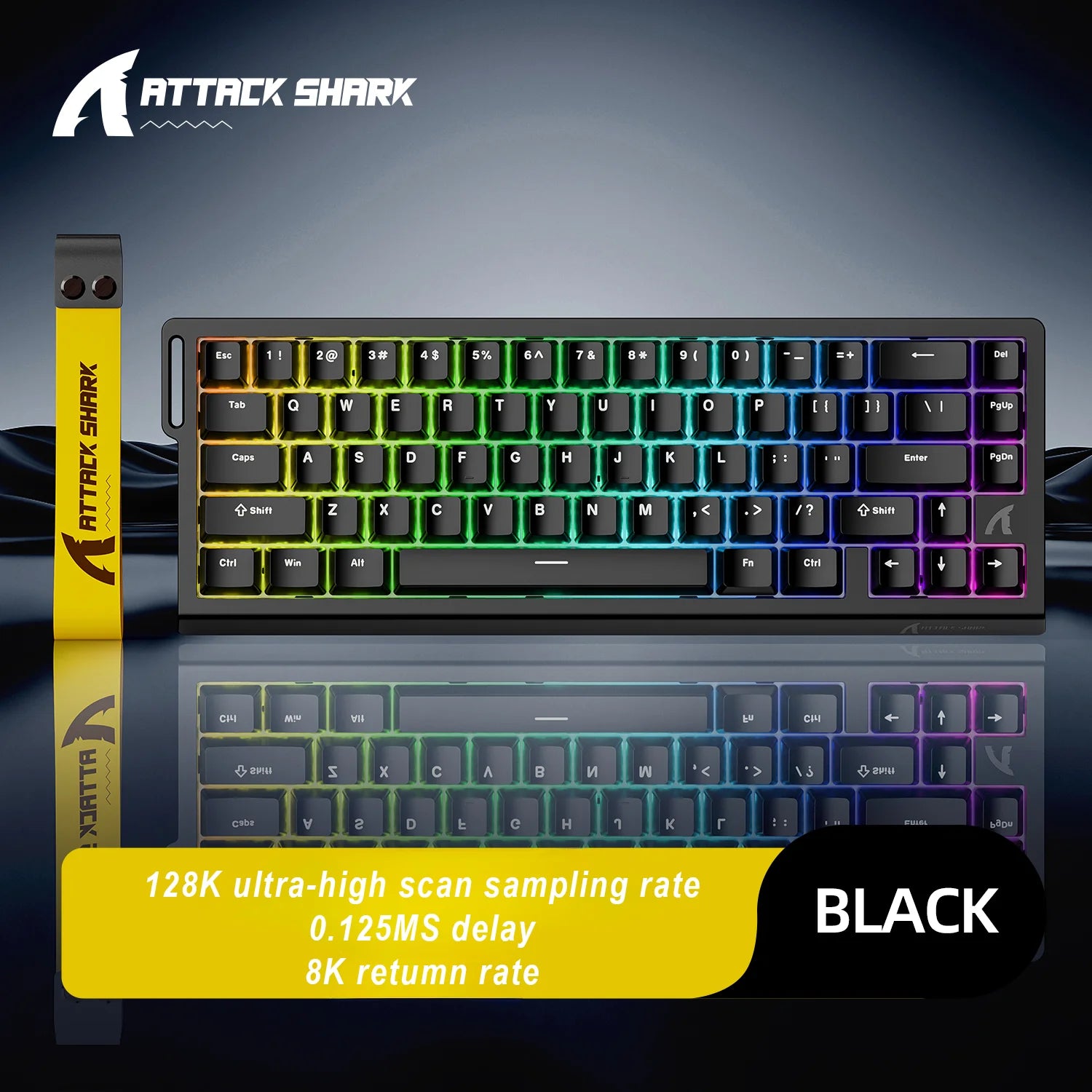 Magnetic Switch Gaming Keyboard – Attack Shark X68HE / FreeWolf F68 / F68 Pro, 8K Wired / 1K Wireless, RGB, Rapid Trigger, Hall Effect