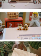 FBB Otter Coffee Theme Keycaps – PBT, Gaming Mechanical Keyboard Keycaps for MX Switch, PC Custom DIY Cute Artisan Accessory