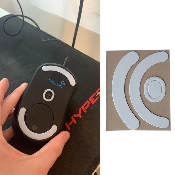 1 Pack Gaming Mouse Feet Mouse Skates Gildes for G403 G603 G703 Mouse Mice Pads White Pack Curved Edge