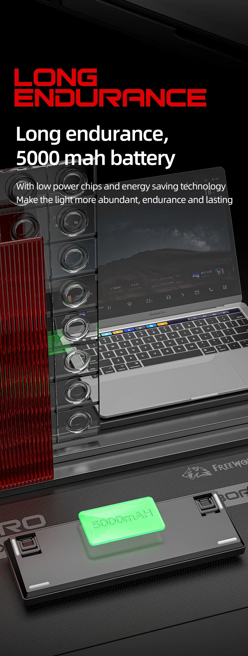 Magnetic Switch Gaming Keyboard – Attack Shark X68HE / FreeWolf F68 / F68 Pro, 8K Wired / 1K Wireless, RGB, Rapid Trigger, Hall Effect