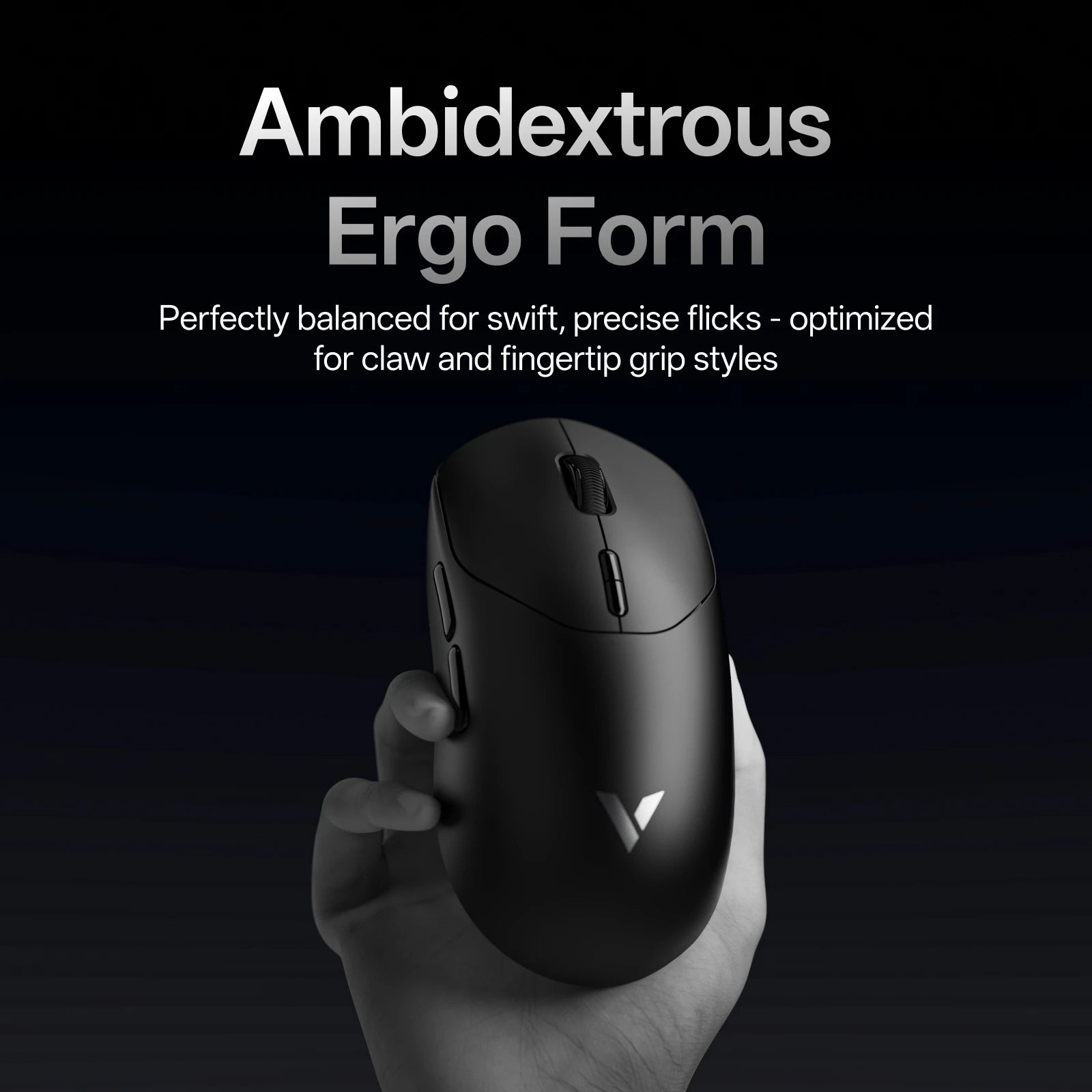 Rapoo VT2 MAX Wireless Esports Gaming Mouse – 8K Polling Rate, Optical Sensor, Ergonomic Design, 53g Lightweight, for PC & Laptop