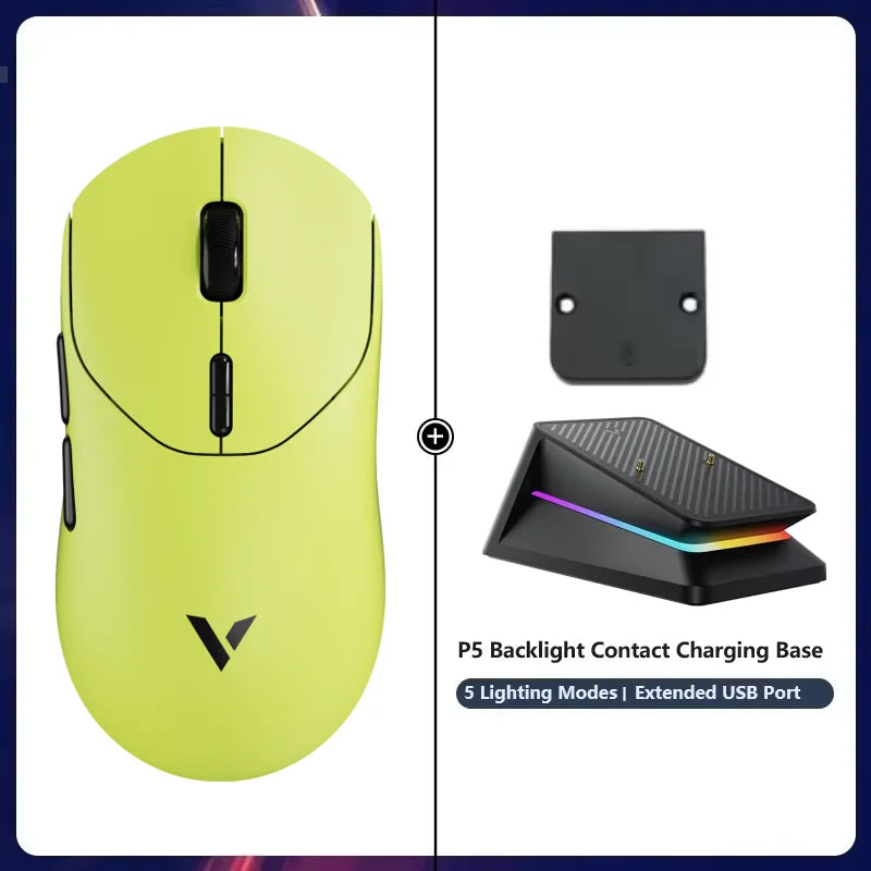 Rapoo VT2 MAX Wireless Esports Gaming Mouse – 8K Polling Rate, Optical Sensor, Ergonomic Design, 53g Lightweight, for PC & Laptop