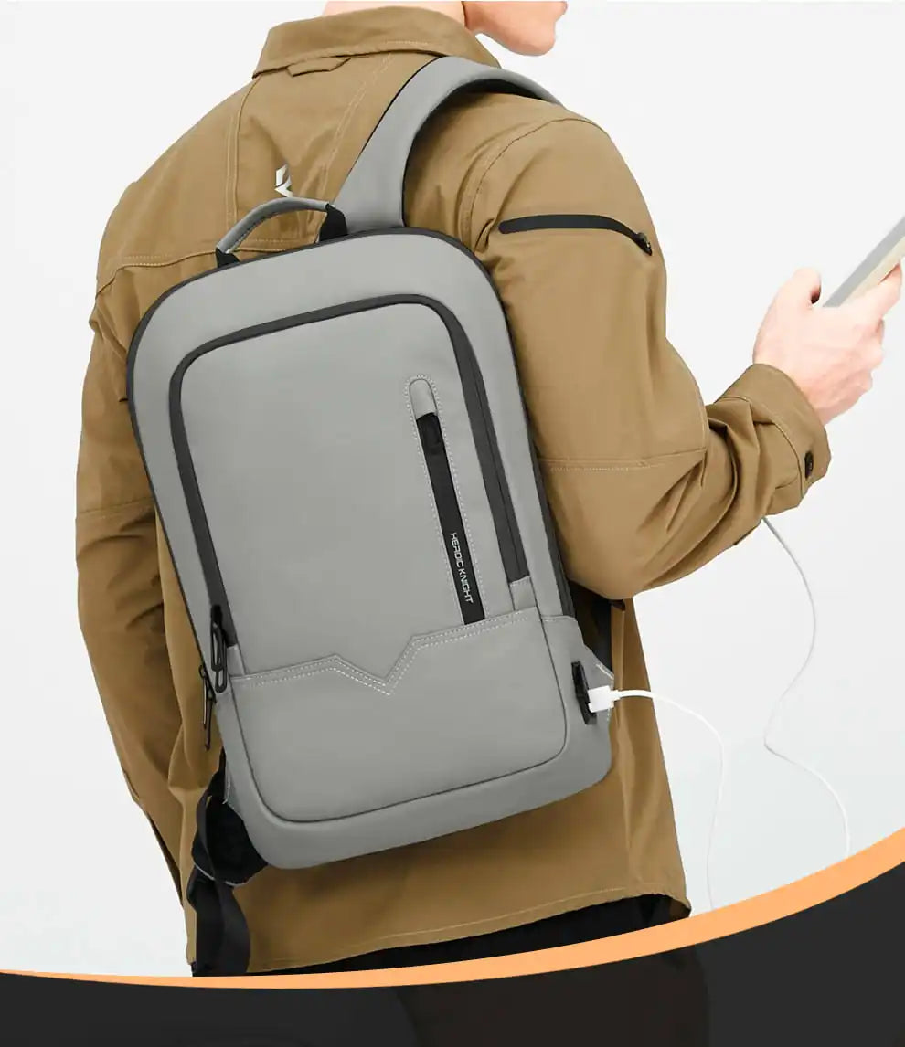Heroic Knight Business Backpack - 14" Laptop, Waterproof, USB Charging, Multifunctional Travel Backpack