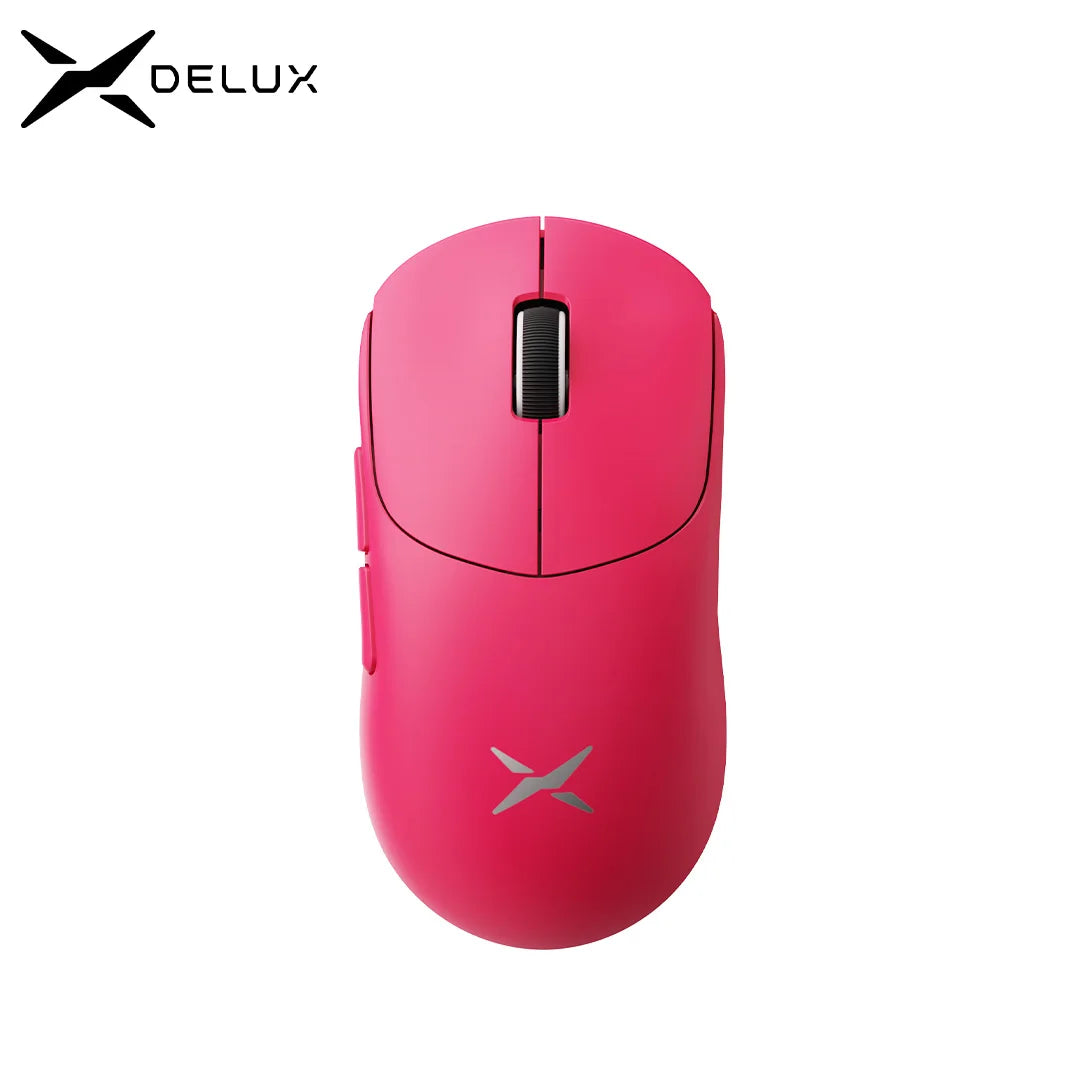 Delux M400 Wireless Gaming Mouse – 24,000 DPI, 1KHz Polling Rate, PAW3311 Sensor, Tri-Mode, 500mAh Rechargeable, for All Hand Sizes