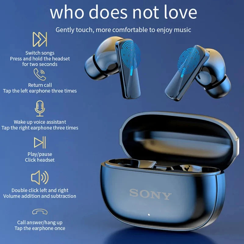 Original Sony Mate 50 Wireless Bluetooth Earbuds | Stereo Hi-Fi Noise Reduction Sports Headphones with Microphone & Touch Control