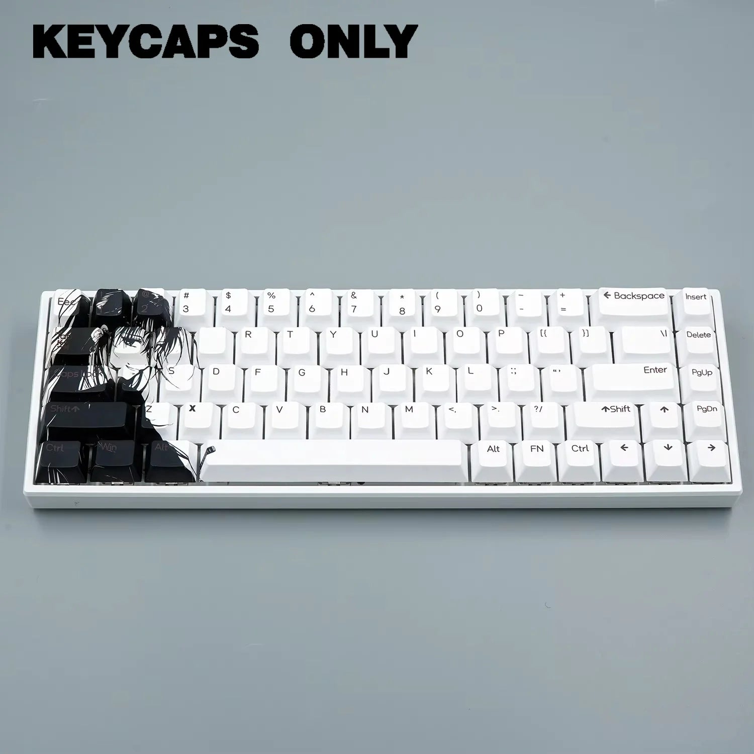 NPKC Cherry Profile Anime Keycaps – PBT, for MX Switch, 60% / 65% Mechanical Keyboards, Wooting 60 / MAD 68HE Compatible