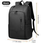 HcanKcan Men's Waterproof Business Backpack - 15.6 Inch Laptop Bag with Large Capacity for Travel, Work & School