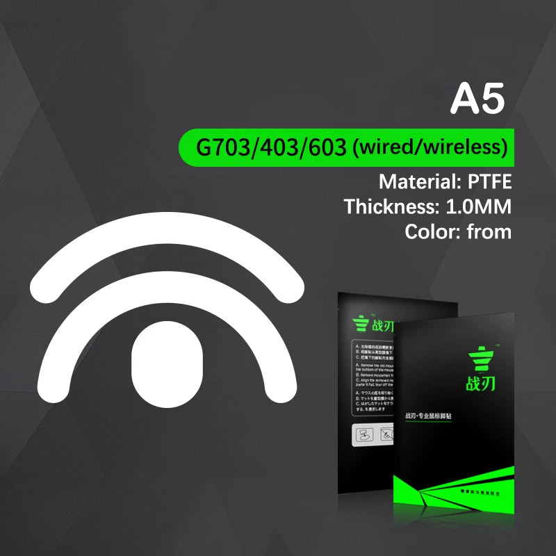 Professional Mouse Skates for Logitech G102g 304 G502 G403 GPW G703 GPRO Wired Mouse Skate Replacement Glide Feet Pad