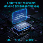 Rapoo VT3Pro GEN-1 Wireless Gaming Mouse – 59g Lightweight, 8KHz Polling Rate, 26,000 DPI, 9 Programmable Buttons