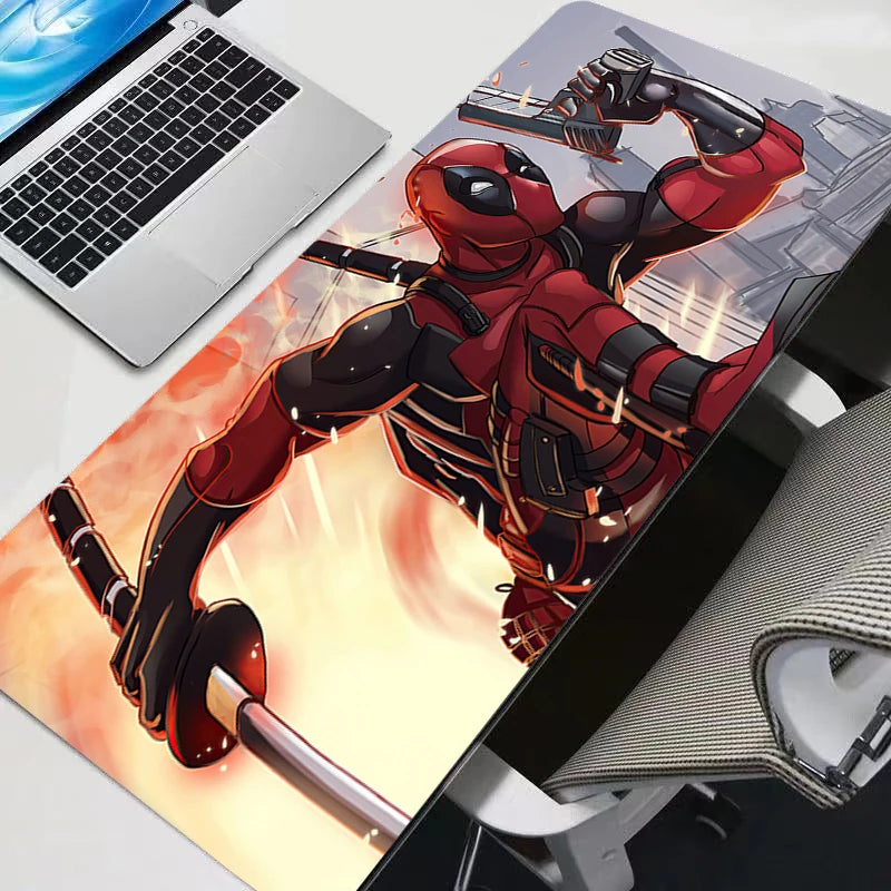 Mouse Pad Anime Gaming Accessories Varmilo Mousepads Keyboard Desk Mat Gabinete Gamer Carpet Mousepad Deadpool Mouse Mats