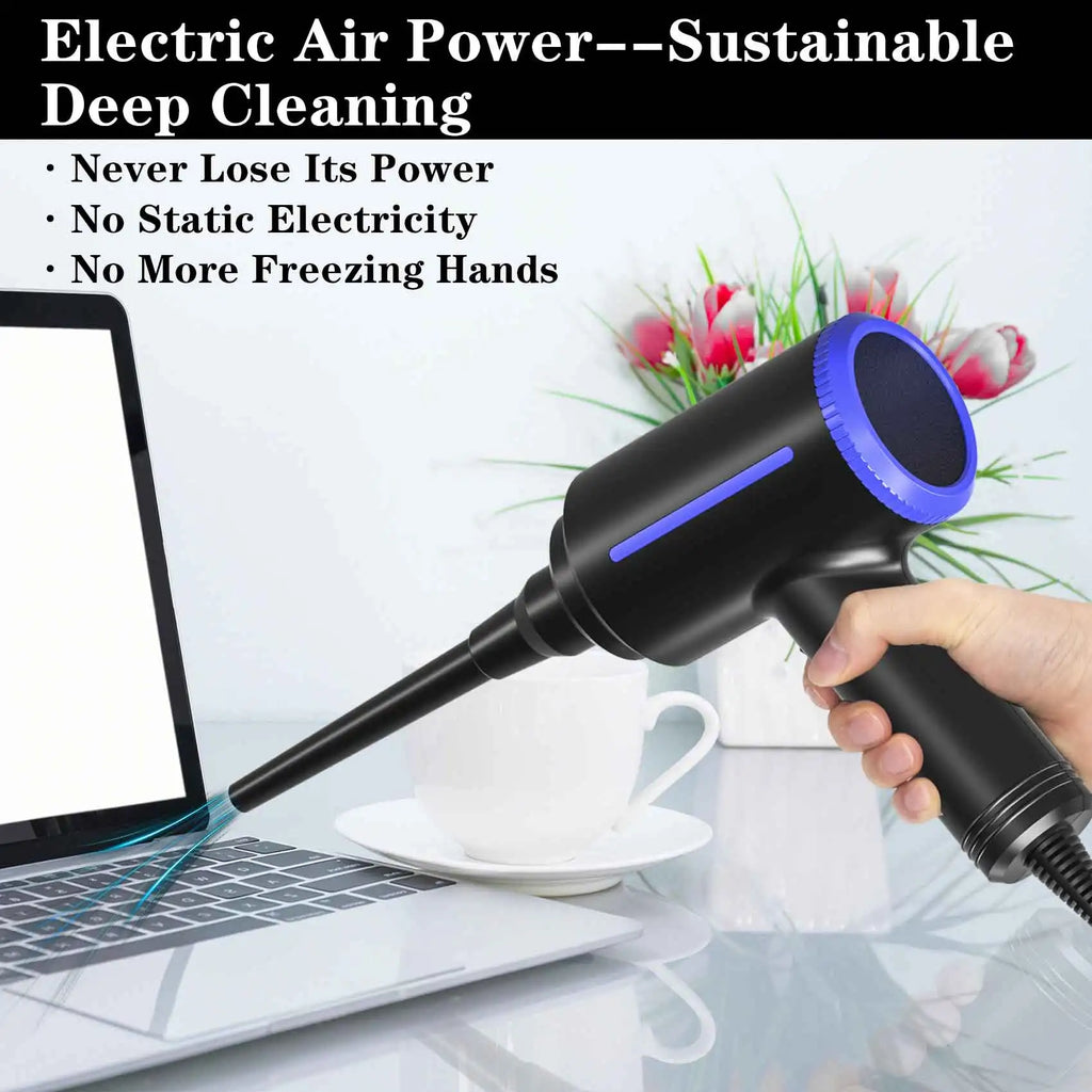 500W Electric Air Duster, Air Blower Replaces Canned Air Spray for PC Computer Keyboard Cleaner Compressed Air Can Duster