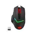 Redragon M690 PRO Wireless Gaming Mouse – 8,000 DPI, Wired Option, 8 Macro Buttons with Rapid Fire Key, PC/Mac/Laptop, Black/White
