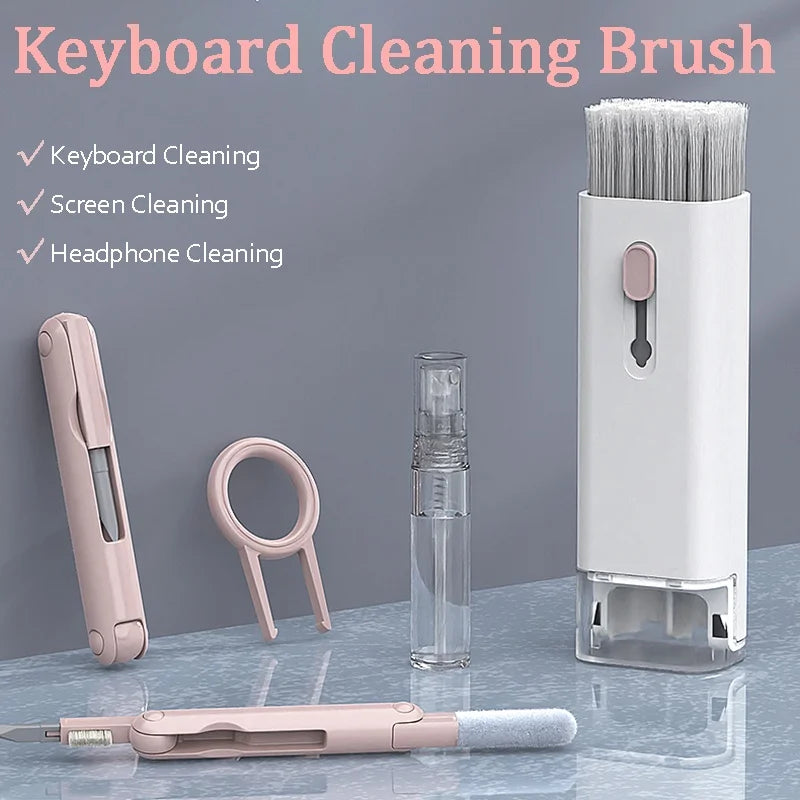 7 in 1 Electronic Cleaner Kit Laptop Keyboard Airpod Clean Multi-Function With Keycap Puller Bottle For Iphone MacBook Earbuds