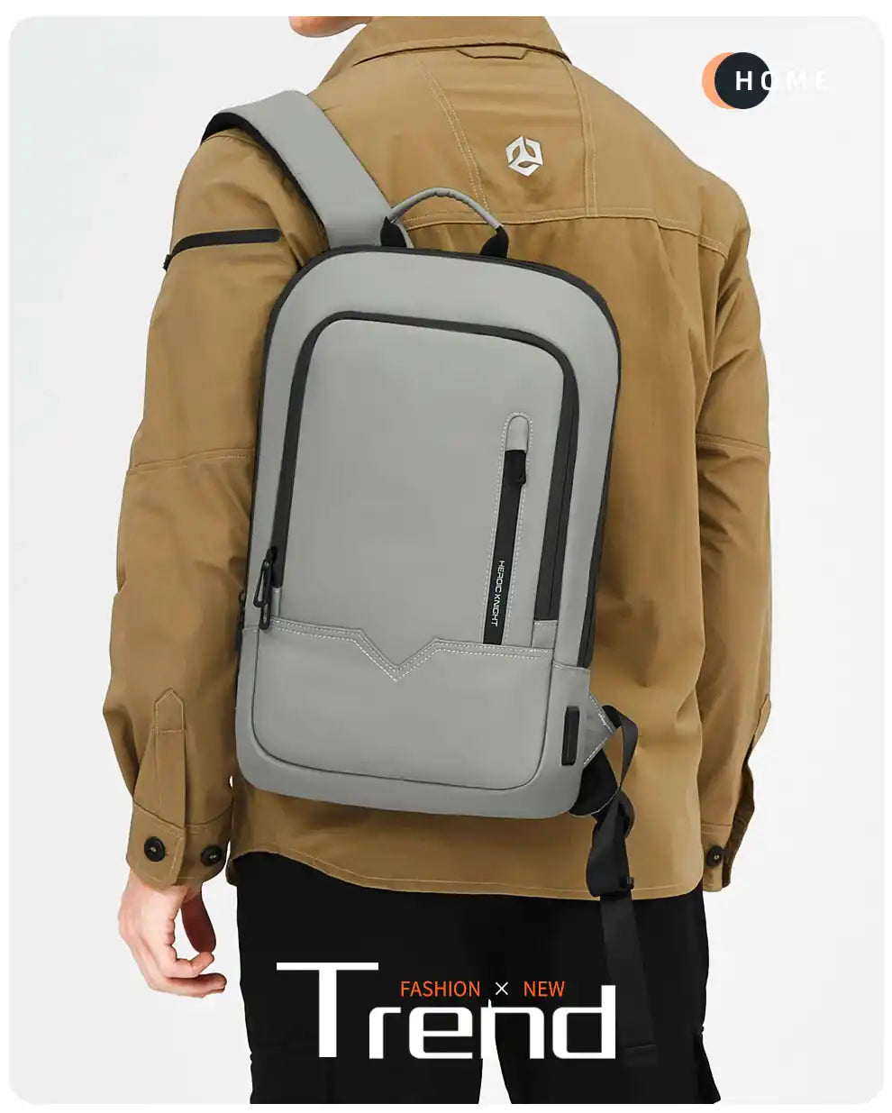 Heroic Knight Business Backpack - 14" Laptop, Waterproof, USB Charging, Multifunctional Travel Backpack