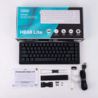 EPOMAKER HE68 Lite Mechanical Keyboard – 65% ANSI US Layout, Tray-Mounted, Wired Hall Effect Magnetic Switch, DKS SOCD, RGB Backlight