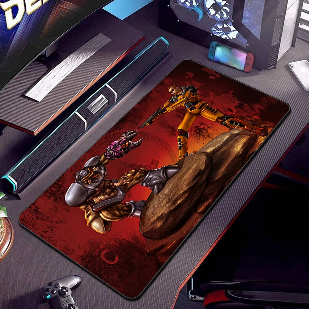 Half Life Large Mouse Pad Gamer Gaming Mousepad PC XL Office Computer Mouse Mat Silicone Keyboard Mats Desk Pads Laptop Mausepad