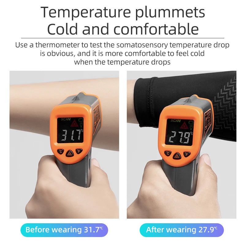 ROCKBROS Cooling Gaming Arm Sleeve – Ice Silk Fabric, Breathable & Lightweight, UV Protection, Designed for Pro & Casual Gamers