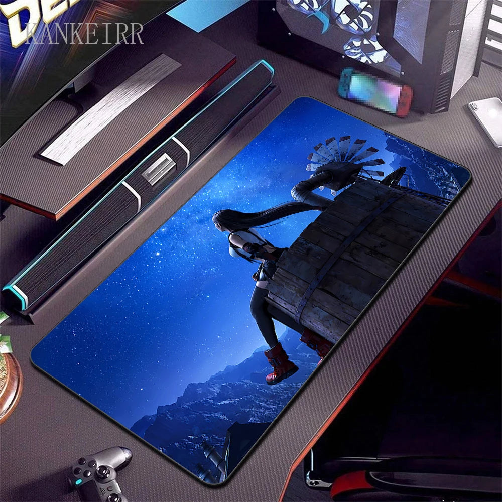 Final Fantasy 7 Large Gaming Mouse Pad Computer Laptop Mousepad Keyboard Pads Desk Mat PC Gamer Mouse Mat XXL Office Mausepad