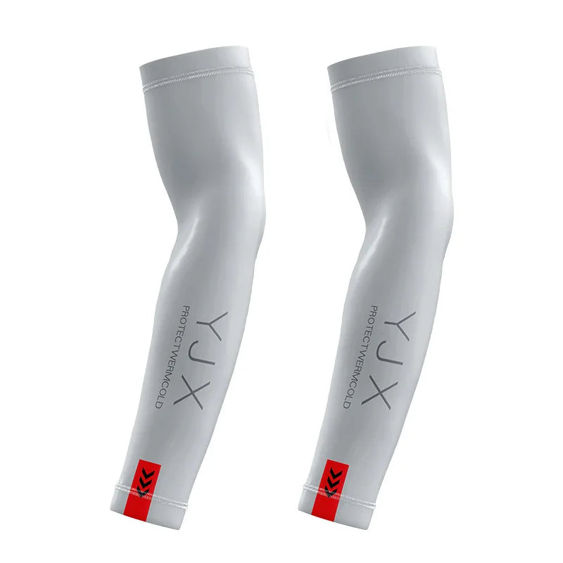 1 Pair Cooling Gaming Arm Sleeves – Ice Silk, Breathable & Elastic, Sun & Heat Protection for Indoor Esports Gaming