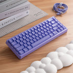 XVX M67 JadeStone Mechanical Keyboard – 65% Layout, IMD-Tech Keycaps, Hot-Swappable, Gasket Mount, Tri-Mode Wireless, Custom RGB