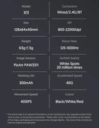 ATTACK SHARK X11 Wireless Gaming Mouse – PAW3311 Sensor, Bluetooth & 2.4G, 400 IPS, RGB, for PC