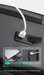 HcanKcan Men's Waterproof Business Backpack - 15.6 Inch Laptop Bag with Large Capacity for Travel, Work & School