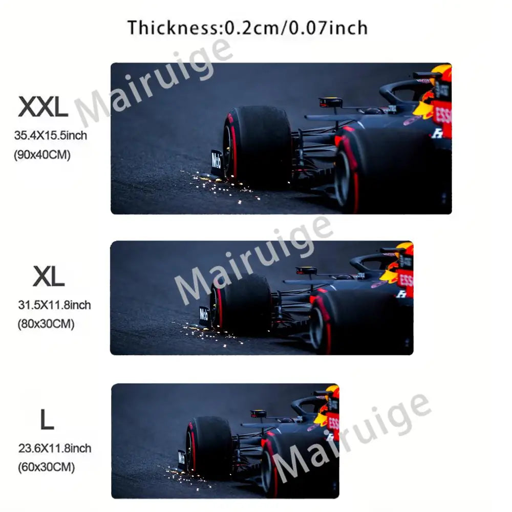 Hot-selling F1 Racing Red Mouse Pad Large Computer Office Game Table Mats XXL Rubber HD Gaming Keyboard Mousepads Long Desk Mat