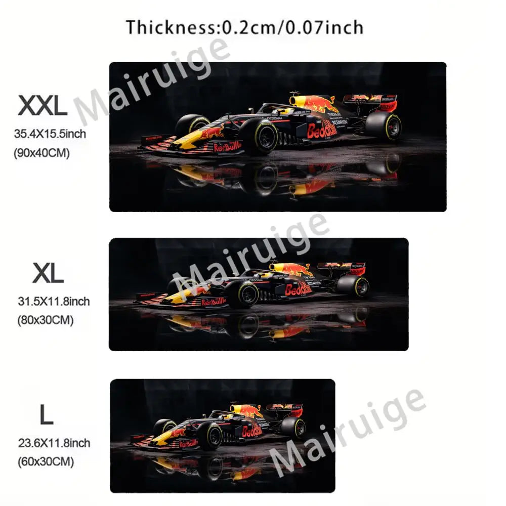 Hot-selling F1 Racing Red Mouse Pad Large Computer Office Game Table Mats XXL Rubber HD Gaming Keyboard Mousepads Long Desk Mat