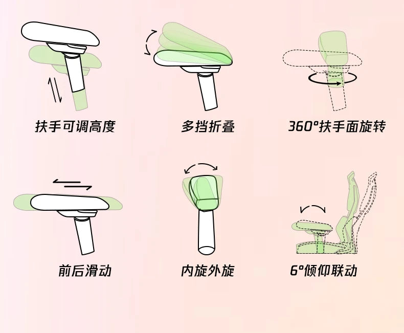 Nordic Luxury Gaming Chair - Ergonomic, Pink, Comfortable Bedroom/Office Designer Furniture